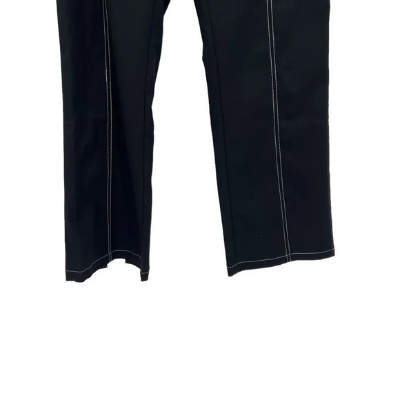 Tiger Mist Black Stitch Seam Flared Zip Back Pants Size Medium - Picture 4 of 11
